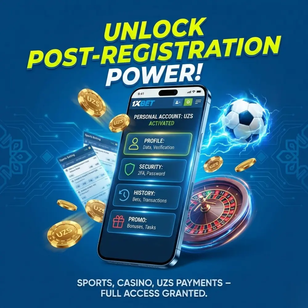 Функции и возможности после регистрации в 1xBet