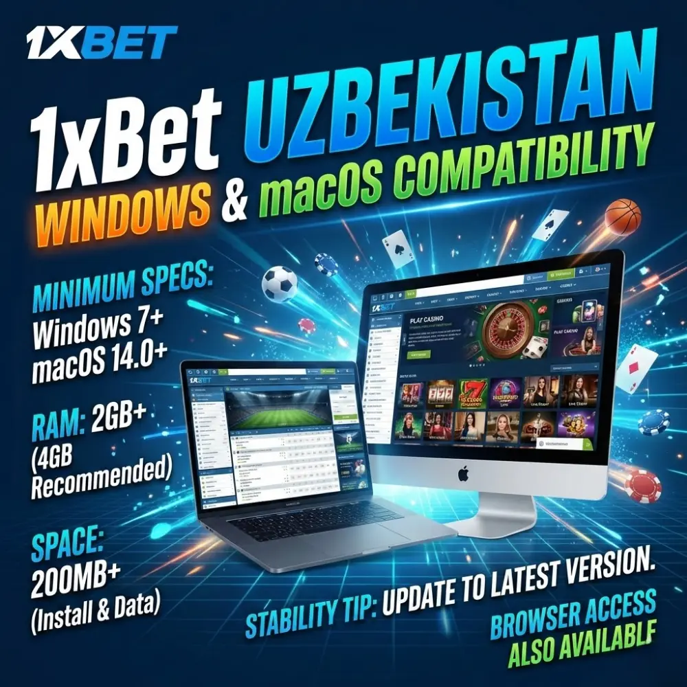 Совместимость приложения 1xBet с устройствами